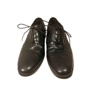 Cole Haan Mens Wingtip Oxford Dress Shoes Black Leather Lace Up‎ Size 11M